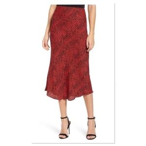AFRM Brynne print midi skirt